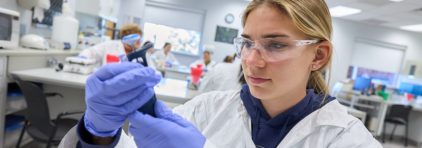 students in science lab