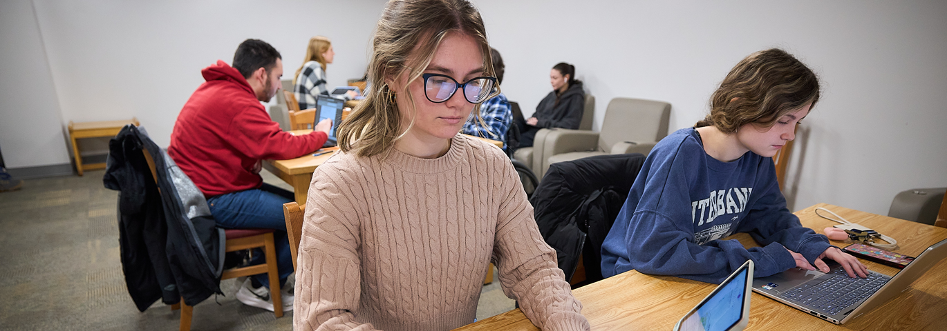 students in computer lab