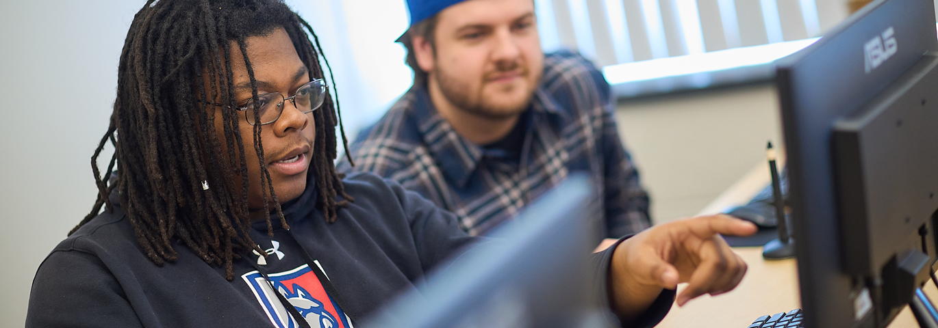 students in a computer lab