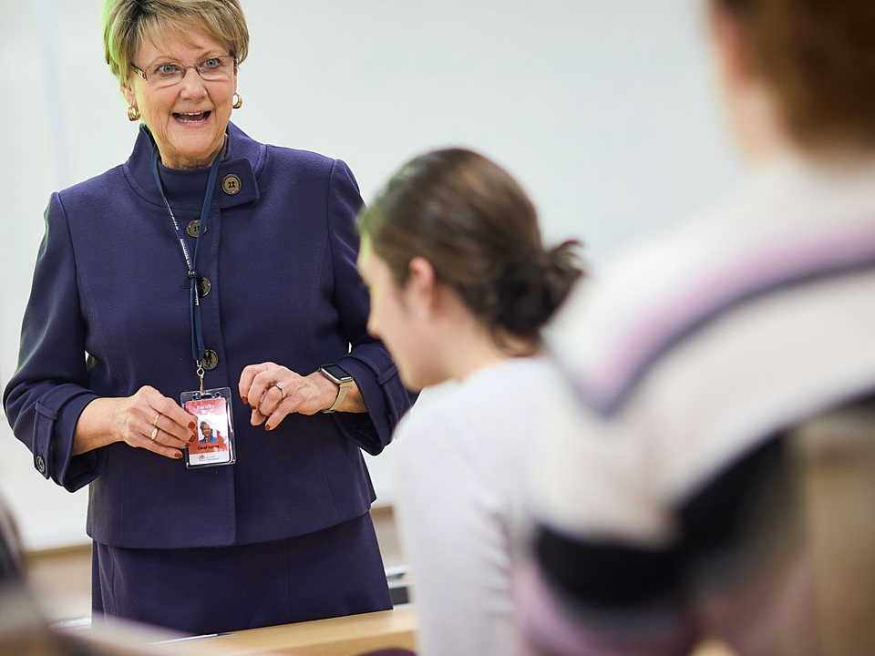 professor teaching a class