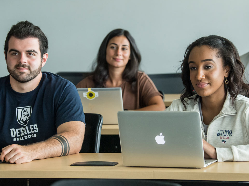 students in class