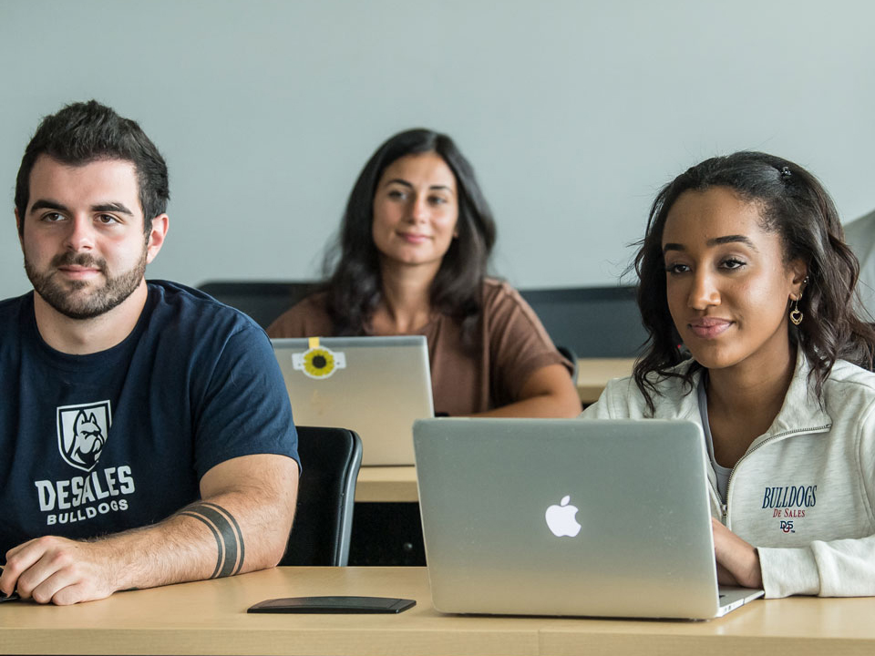 students in a classroom