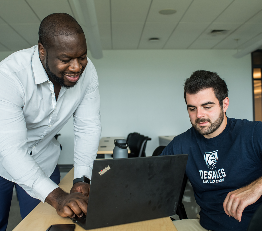 students at computer