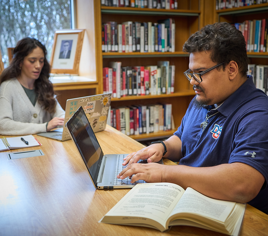 students studying