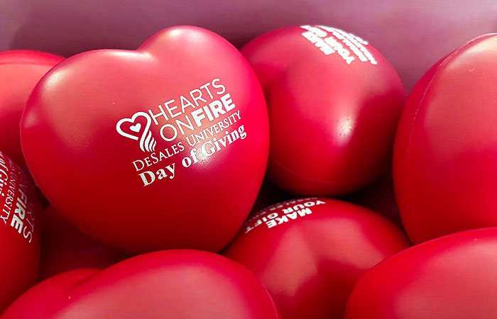hearts on fire stress balls in a pile