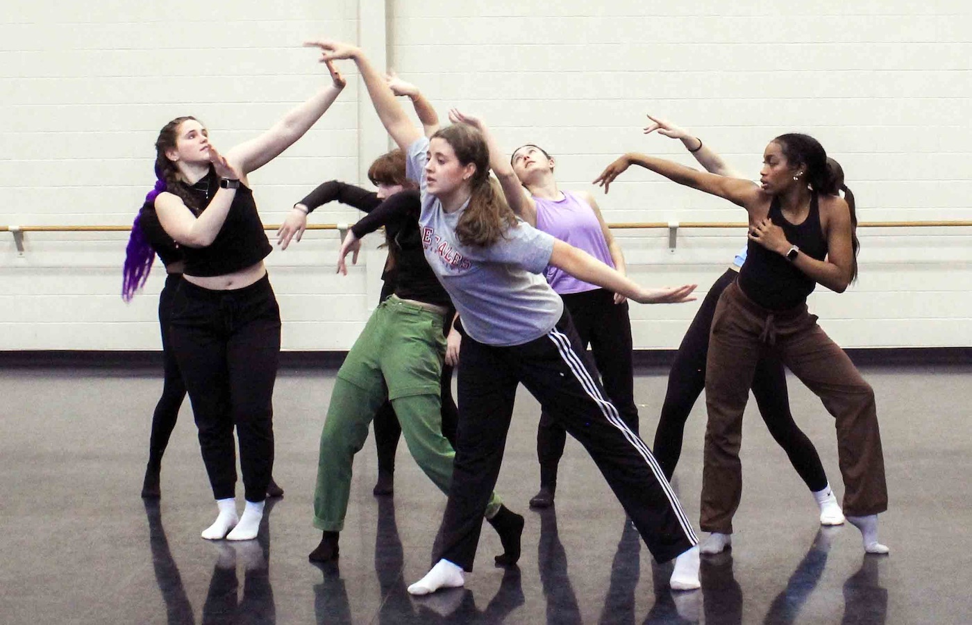 Dancers posing in a dynamic pose