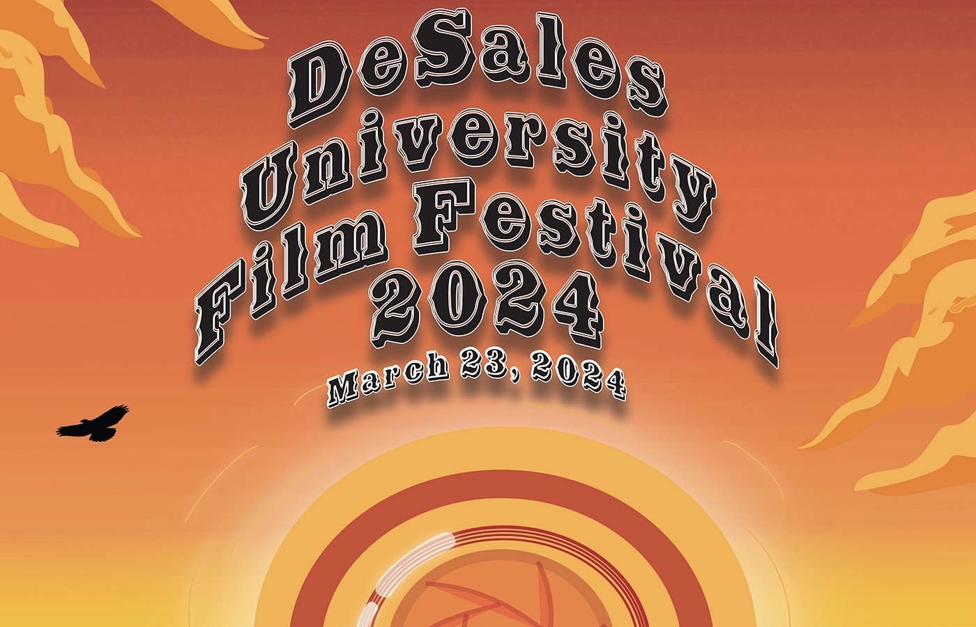 advertisement for the DeSales University Film Festival