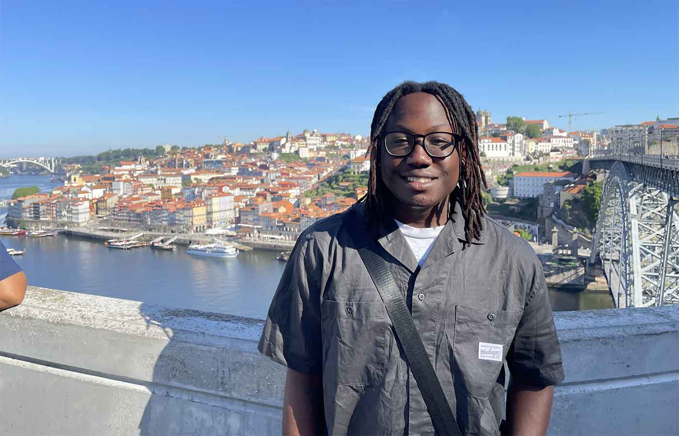Student gamer Zedekiah Odallo in Portugal